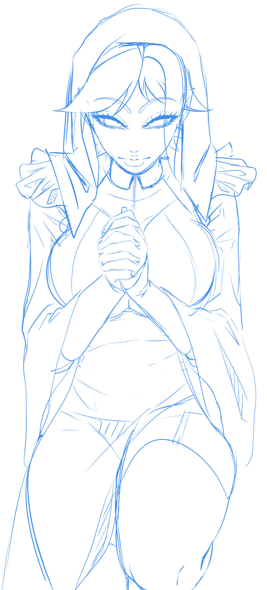 A Personal Orginal Character Sketch. I thought a few years back I desired a darker tone for this eventually I'll have the time to do that in the future.