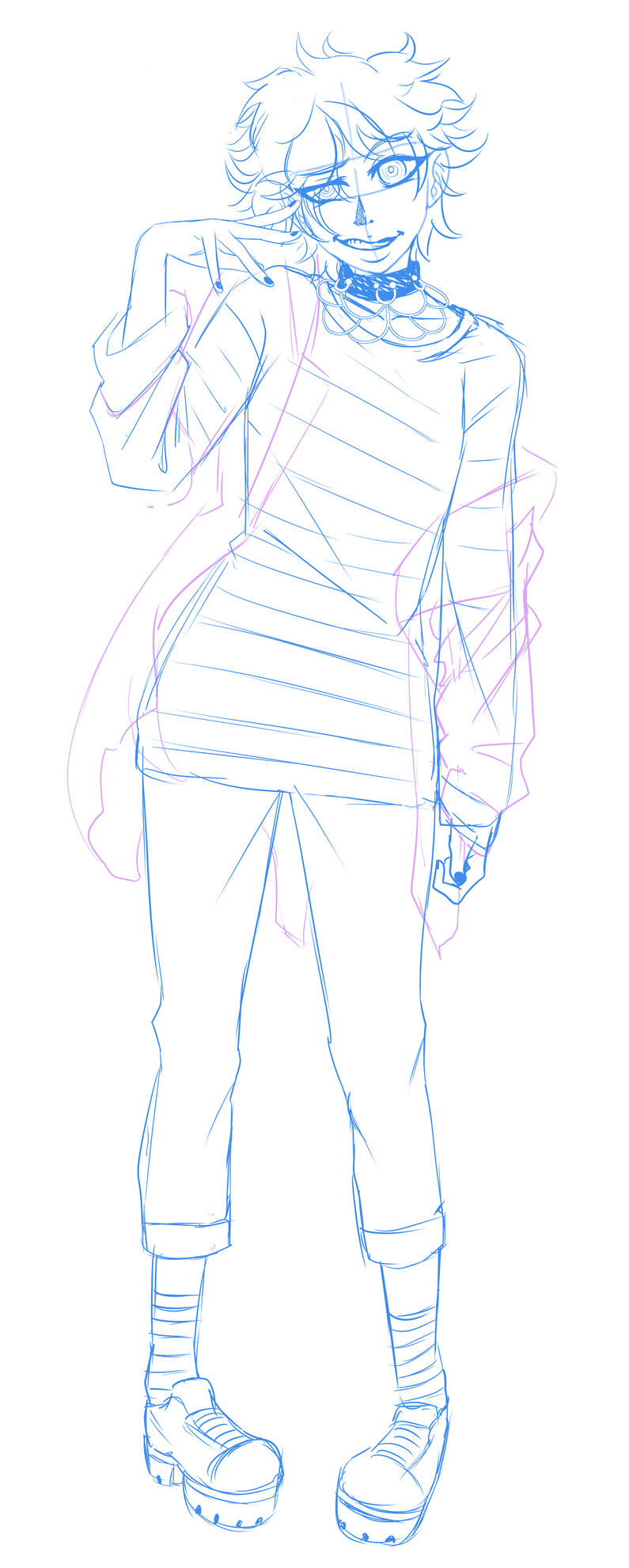 Commissioned charcter inspired by the Dangonropa Series